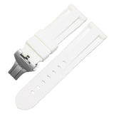 Panerai sea rubber watch strap original butterfly buckle folding buckle waterproof rubber silicone strap men's 22 24mm - V.I.P Digital Presence