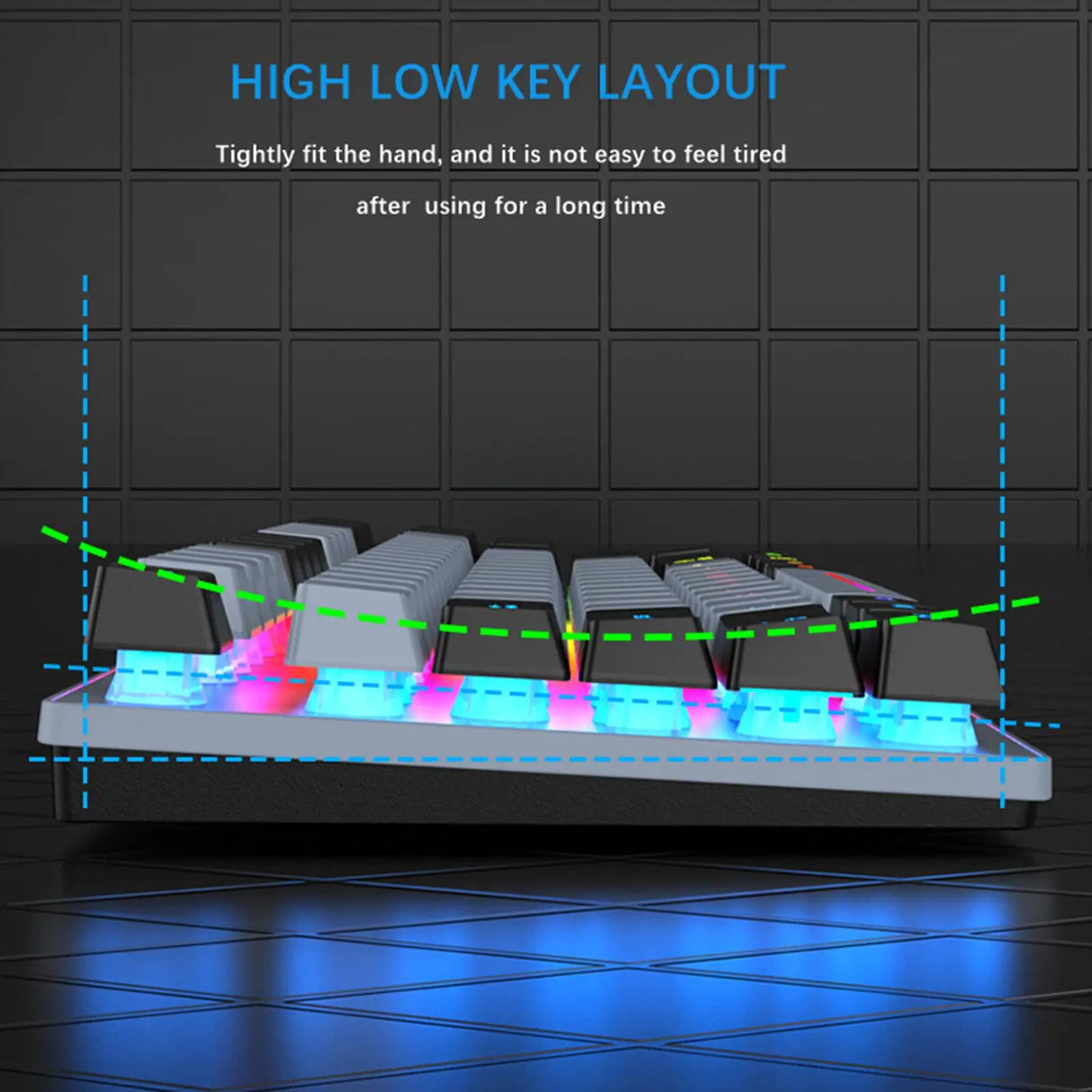 Gaming Keyboard Colorful LED Backlight Office Keyboard for Desktop Typing PC - V.I.P Digital Presence