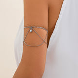 Punk style chain arm bracelet ethnic arm chain with adjustable opening - V.I.P Digital Presence