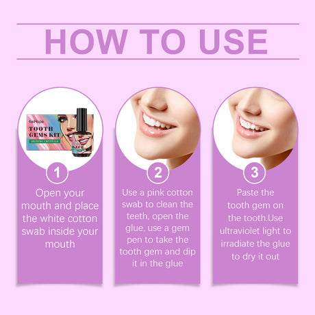 Dental Beauty Set Fashion Beauty Decorative Diamond Combination Personality Sparkle Light Up Smile Style - V.I.P Digital Presence