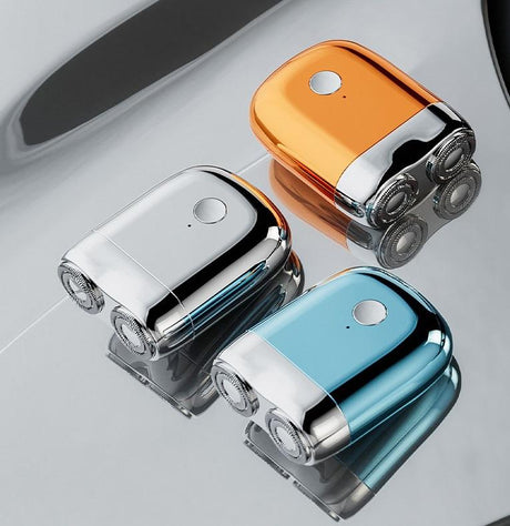 Mini electric shaver with magnetic suction dual blade heads 2-speed USB charging mini portable men's electric shaver - V.I.P Digital Presence