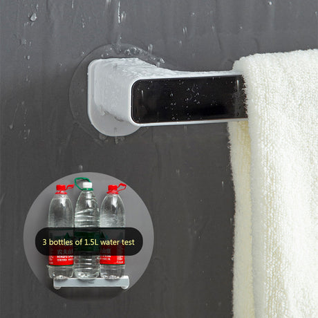 Towel Rack Punch Free Bathroom Bathroom Suction Cup Nordic Minimalist Creative Bath Towel Rack Rack Wall-Mounted Towel Bar - V.I.P Digital Presence