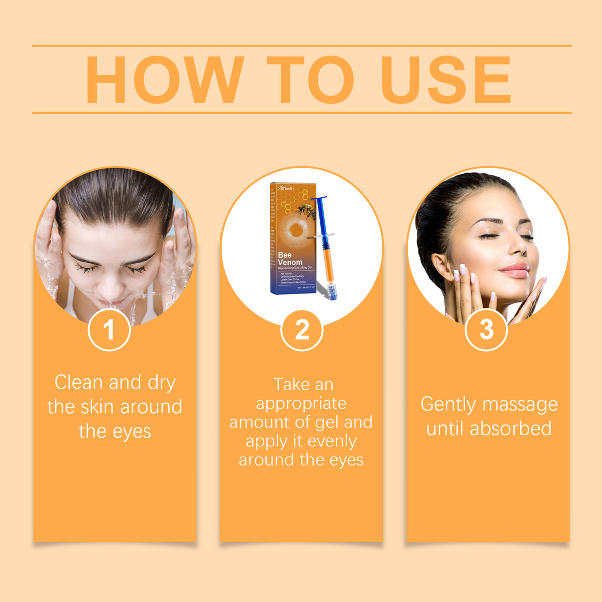 Bee-Venom Eye Firming Gel Improves Eye Bag Moisturizing And Anti-Wrinkle Skin Care Moisturizing Gel - V.I.P Digital Presence