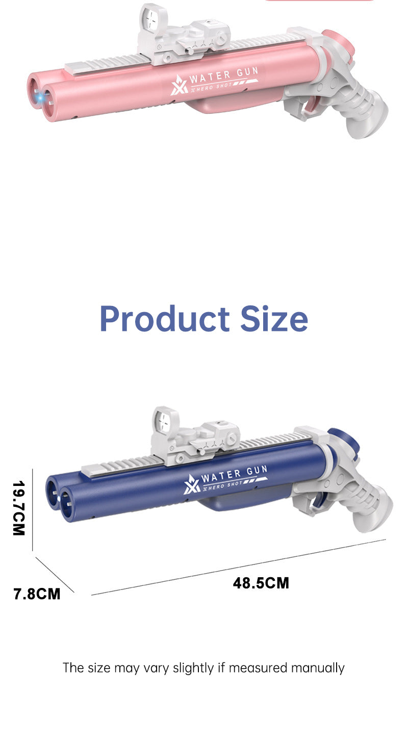 Double tube electric water gun outdoor water play and war toy - V.I.P Digital Presence