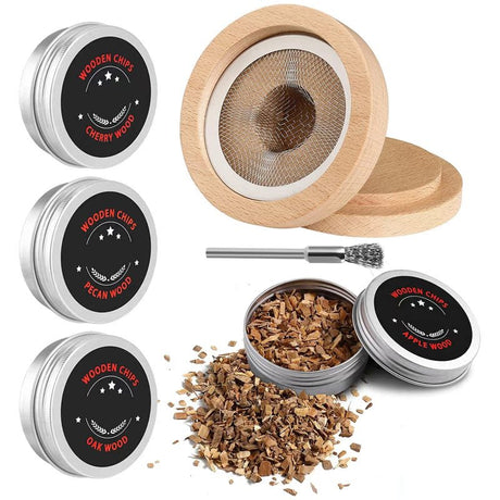 Wooden Smoker Beech Cocktail Smoker Set Wooden Cocktail Smoker - V.I.P Digital Presence