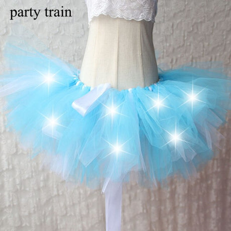 Arrival Women Tulle Tutu Skirt Sexy Mini Fancy Adult Petticoat Fluffy Yarn Ballet Dance Halloween Led Light Up - V.I.P Digital Presence