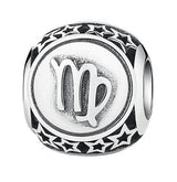 BAMOER 925 Sterling Silver Aquarius Star Sign Zodiac Beads Charms fit Bracelets PSC048 - V.I.P Digital Presence