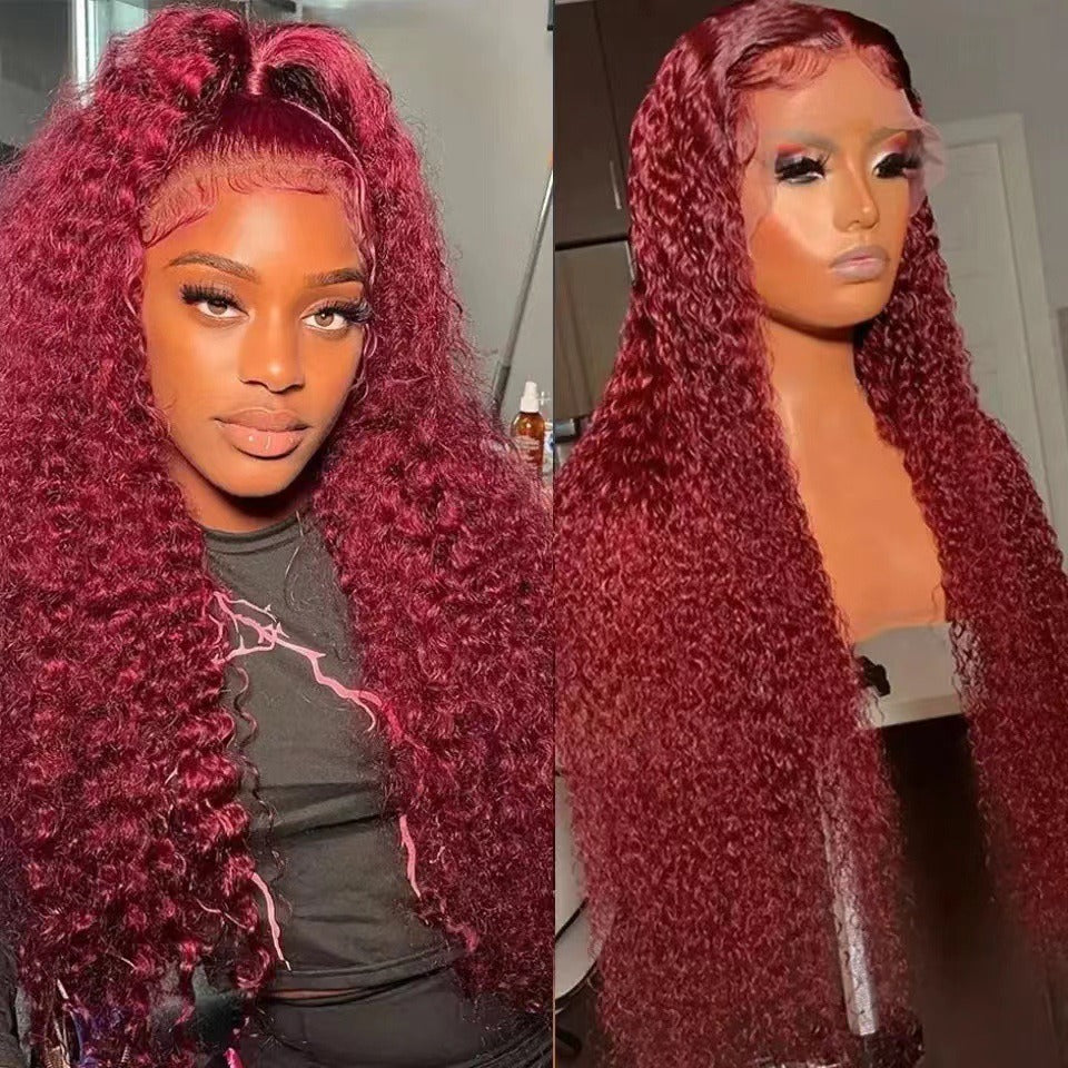 Front lace wig 13x4lace front wigs human hair wig women's long hair full head cover - V.I.P Digital Presence