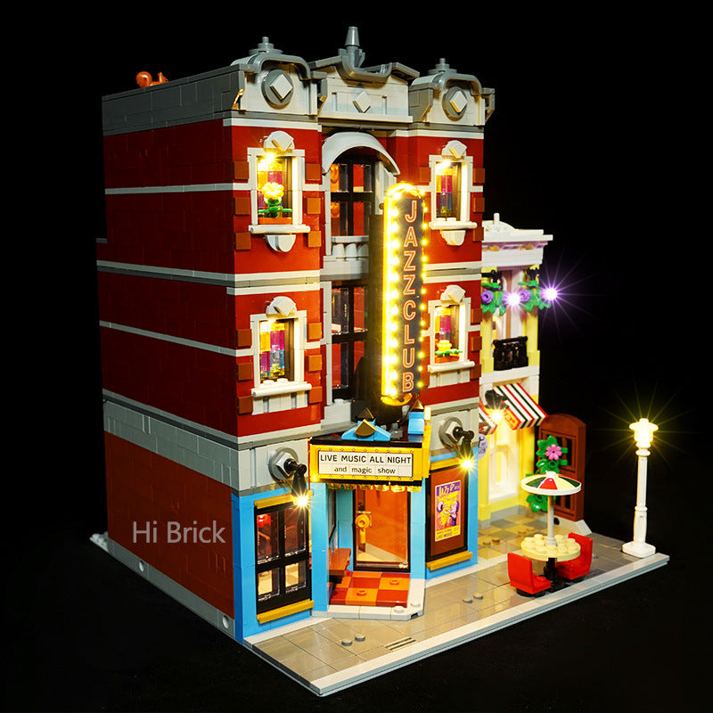 Building block lighting is compatible with LEGO 10312 Jazz Club Street View Building Blocks and LED lights - V.I.P Digital Presence