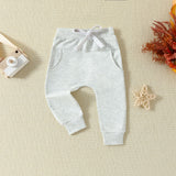 Infant and toddler clothing, children's letter printed long sleeved pullover, hoodie and pants two-piece set - V.I.P Digital Presence