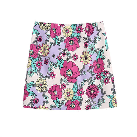 Fashionable and Sexy Women's Floral Print Skirt with Style - V.I.P Digital Presence
