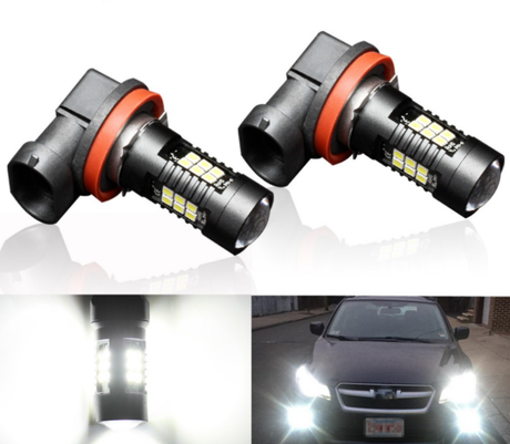 2Pcs H8 H11 Led HB4 9006 HB3 9005 Fog Lights Bulb 3030SMD 1200LM 6000K White Car Driving Running Lamp Auto Leds Light 12V 24V - V.I.P Digital Presence