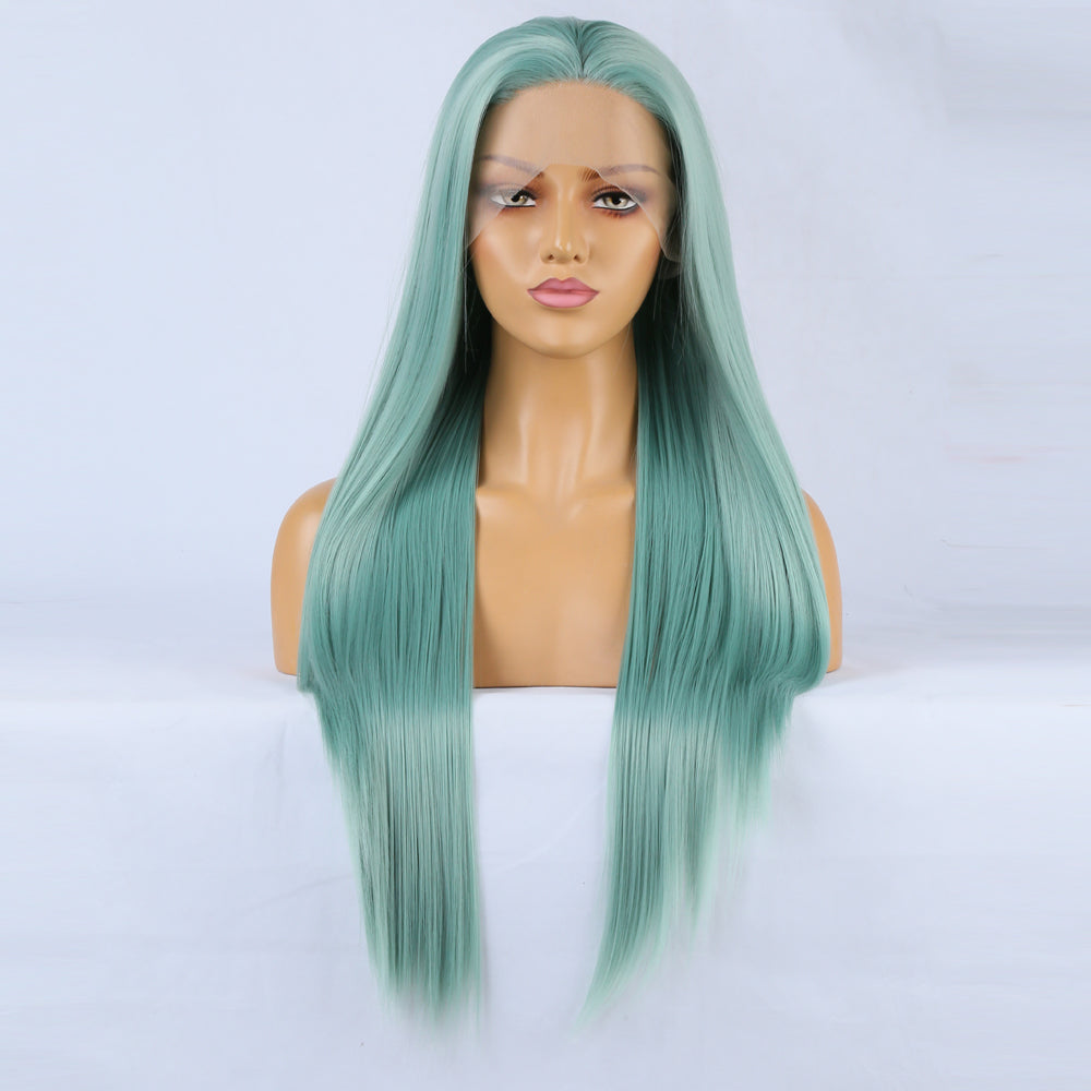 Wig Front Big Lace Ladies Chemical Fiber Wig Headgear Lace Wigs Long Straight Hair - V.I.P Digital Presence