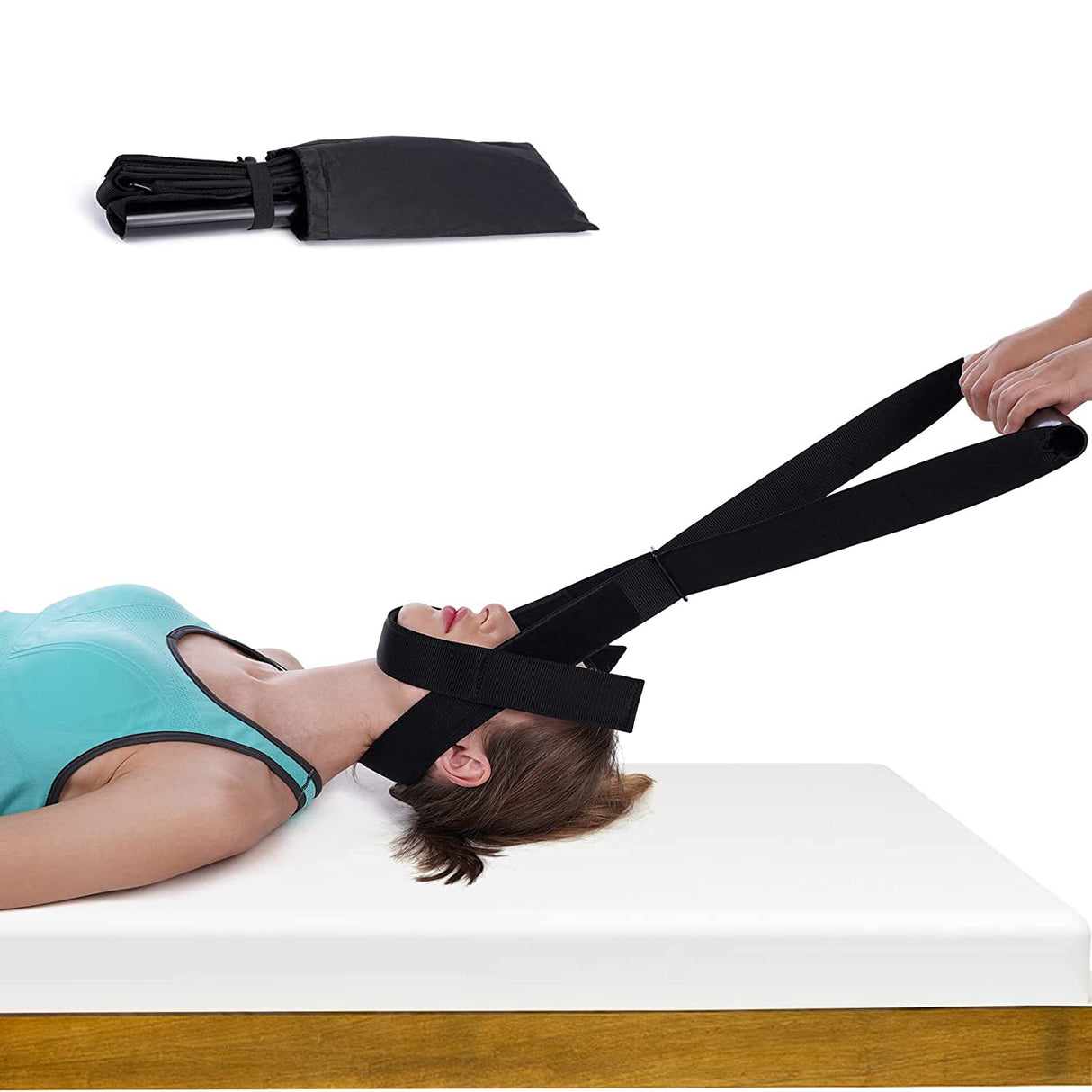 Y-shaped strap spinal massage decompression traction belt hanging neck stretching suspension type neck protection belt chin pad - V.I.P Digital Presence
