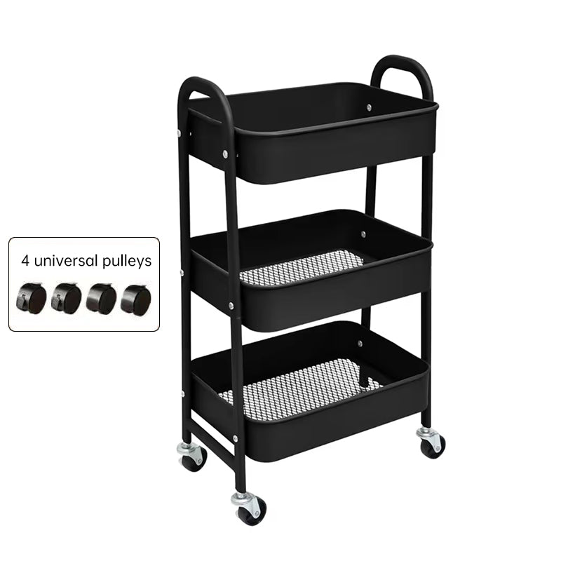 3 - tier rolling metal utility cart with wheels. Multifunctional, for kitchen, etc. Model: FRUTA - 001 1690 2090 - V.I.P Digital Presence