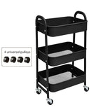 3 - tier rolling metal utility cart with wheels. Multifunctional, for kitchen, etc. Model: FRUTA - 001 1690 2090 - V.I.P Digital Presence
