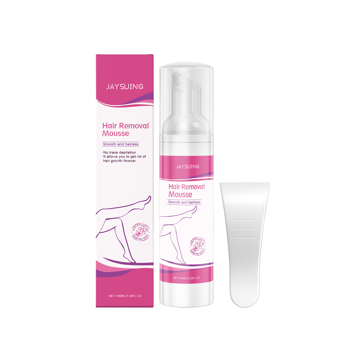 Mousse depilatoria corporal para una depilación suave de las axilas, una piel suave y tersa, una depilación limpia y refrescante
