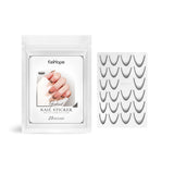 Pegatinas de uñas con degradado francés Pegatinas de uñas con degradado Decoración de uñas fácil Pegatinas de uñas personalizadas