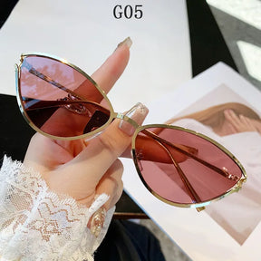 Cat Eye Sunglasses Women Trendy Vintage Vacation Designer Luxury Glasses Lentes De Sol Mujer Lunette Soleil Femme Vasos - V.I.P Digital Presence