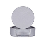 Creative PU leather coaster Exquisite insulated tea water cushion Square leather coaster - V.I.P Digital Presence