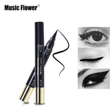 Music Flower Brand Eyes Makeup Tattoo Seal Liquid Eyeliner Pen Waterproof Matte Black Stamp Wanton Eye Liners 24HR Long-lasting - V.I.P Digital Presence