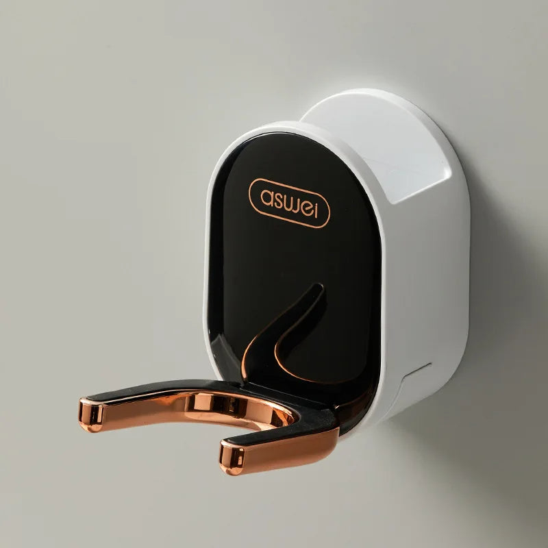 Wall Mounted Hair Dryer Holder Foldable Bathroom Wall Organizer Storage Holder Home Hair Brush Storage Bracket Hair Dryer Rack - V.I.P Digital Presence