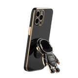 Funda para teléfono móvil Apple 13 ProMax con soporte de astronauta 6D, incluye película protectora para lente, compatible con iPhone 12. 