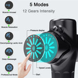 24V  Lcd Touch Adjustment 12 Gears Lcd Screen Sports Muscle Deep Tissu Fascia Mini Massage Gun With Lcd Display - V.I.P Digital Presence