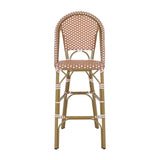 Wicker Bar Stool with Aluminum Frame (Set of 2) - V.I.P Digital Presence