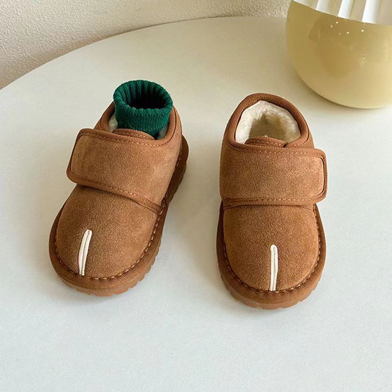 Baby Cotton Shoes Autumn/Winter New Children's Velvet Shoes Men's and Women's Shoes Fake Split Toe Snow Boots - V.I.P Digital Presence