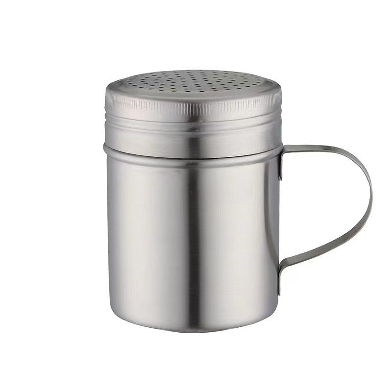 304 stainless steel powder dispenser 127 hole curved handle seasoning barbecue can kitchen supplies - V.I.P Digital Presence