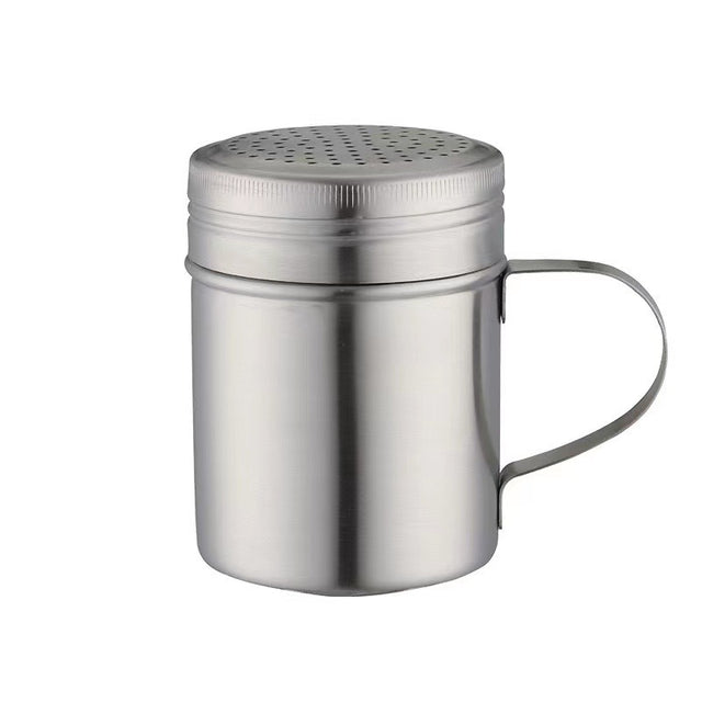 304 stainless steel powder dispenser 127 hole curved handle seasoning barbecue can kitchen supplies - V.I.P Digital Presence