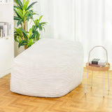 Faux Fur Classic Bean Bag  white - V.I.P Digital Presence