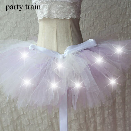 Arrival Women Tulle Tutu Skirt Sexy Mini Fancy Adult Petticoat Fluffy Yarn Ballet Dance Halloween Led Light Up - V.I.P Digital Presence