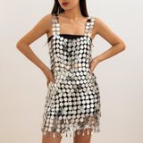 Cyberpunk nightclub style sexy slim fit backpack skirt Body Chain - V.I.P Digital Presence