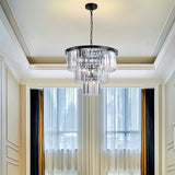 Black Luxury Crystal Chandelier Modern Chandeliers Lights Fixture Hanging Pendant Light Fixture for Dining Room Bedroom - V.I.P Digital Presence