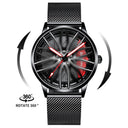 New Top Brand Luxury Mens Watches Stainless Steel Car Wheel Hub Quartz Watch For Men Military Sport Watch Relogio Masculino - V.I.P Digital Presence