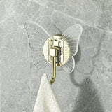 Non perforated butterfly hook three-dimensional foyer clothes hook keychain - V.I.P Digital Presence