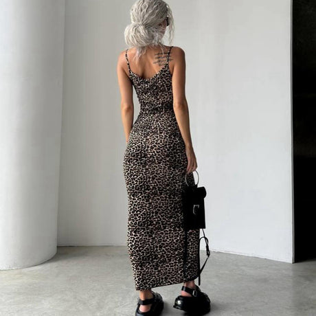 Strap top dress with waist bag and buttocks backless and slimming dress - V.I.P Digital Presence