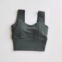 Yoga Bra Women Shockproof Sports Bra  Running Workout Gym Top Gathering Widened Shoulder Belt Bra Short Vest Tops - V.I.P Digital Presence