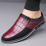 Men's Half-Slipper Leather Shoes Back Strap Slippers Big Size Toe-Covered Slippers - V.I.P Digital Presence