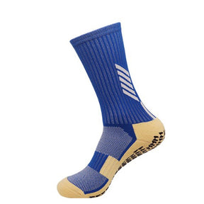 Anti Slip Football Soccer Socks for Men Teenage Kid Boys Sport  Grips Crew Socks Black White Blue High Quality - V.I.P Digital Presence