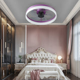 Ceiling Fans with Lights Dimmable LED Embedded installation of thin modern ceiling fans(Purple) - V.I.P Digital Presence