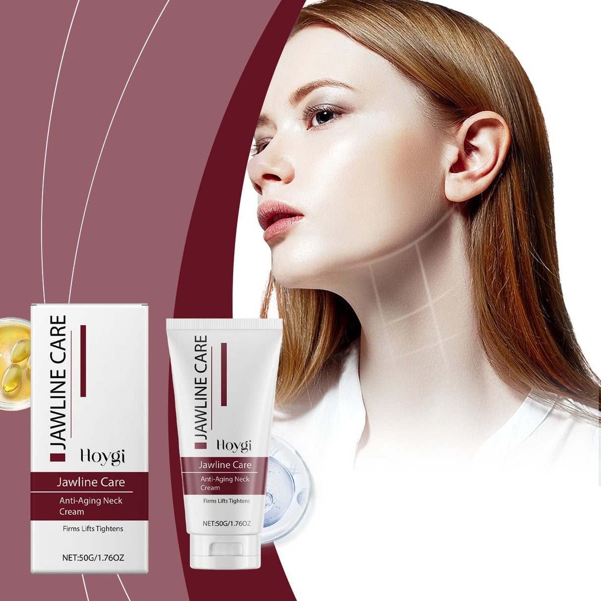 Firming Neck Cream Gentle Moisturizing, Hydrating, Hydrating And Smoothing Fine Lines On The Neck Repair Firming Skin Neck Cream