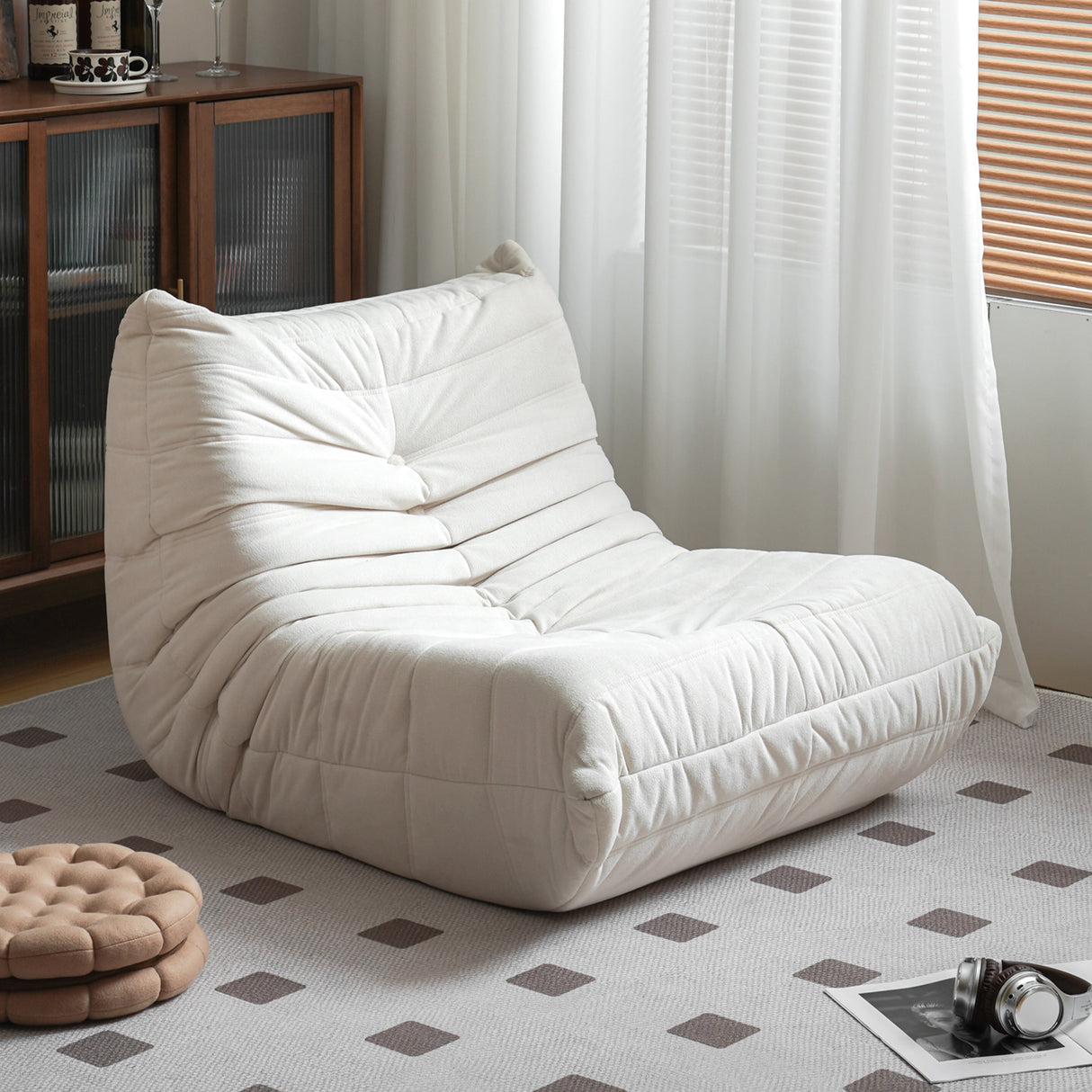 No Installation Bean Bag Chair Big Beanbag Chair Adults Bean Bag Lounger Foam Chair Living room or Gaming Venue Sofa in a box - V.I.P Digital Presence