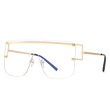 Nuevo estilo de gafas de sol de una pieza, gafas de sol de moda sin montura, gafas de sol de moda para mujer 