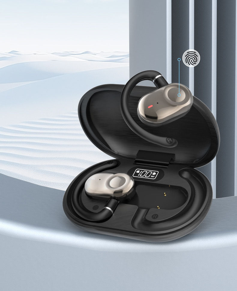 JM18 Bluetooth earphones wireless stereo OWS dual axis rotating hanging ear earphones - V.I.P Digital Presence