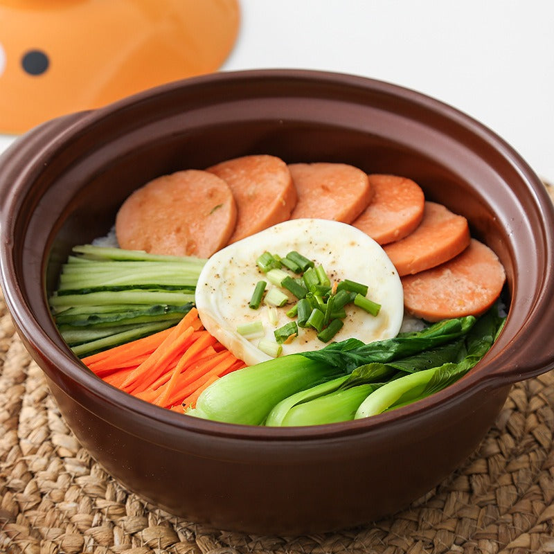 Japanese Casserole Little Bear Household Baby And Child Supplementary Food Open Fire Ceramic Stewed Pot Small Soup Pot Sand Pot - V.I.P Digital Presence