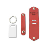 Blank heat transfer leather detachable keychain laser multifunctional DIY leather keychain leather overprint photo - V.I.P Digital Presence