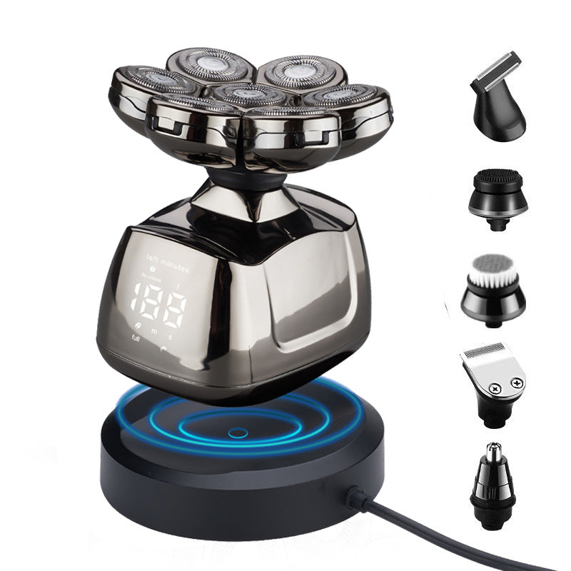 New Wireless Rechargeable Shaver 7 Heads 7D Shaving Haircut Razor Multifunctional - V.I.P Digital Presence